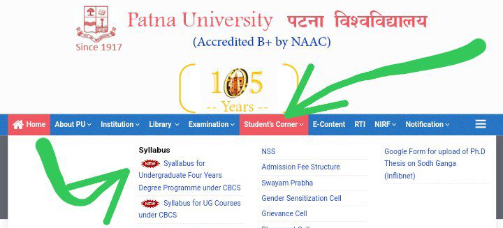 Patna University UG 4th Years Syllabus