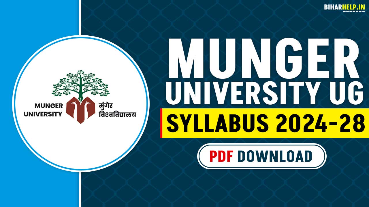 Munger University UG Syllabus 2024-28 Pdf Download