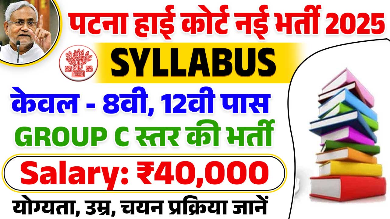 Patna High Court Group C Syllabus 2025