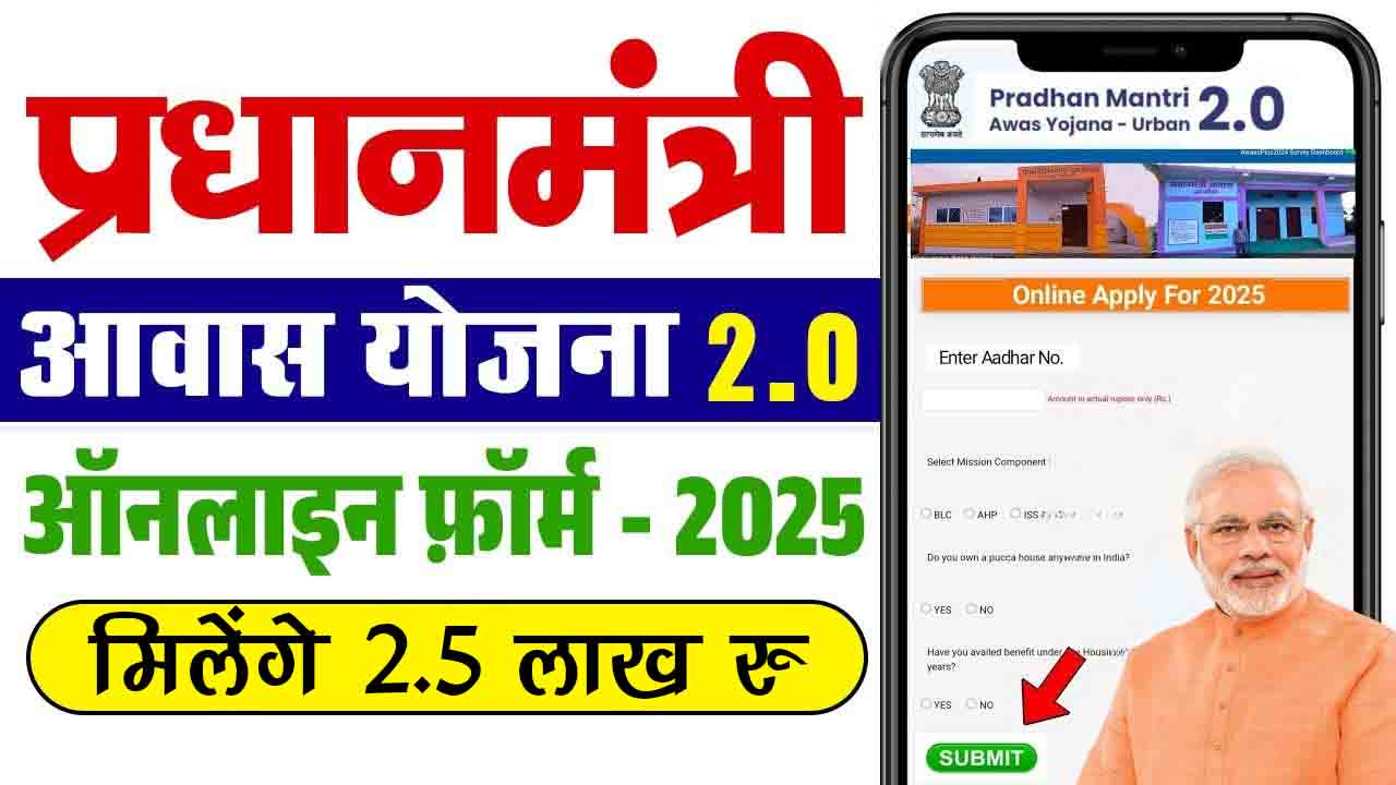 Pradhan Mantri Awas Yojana Urban 2.0 Apply Online 2025