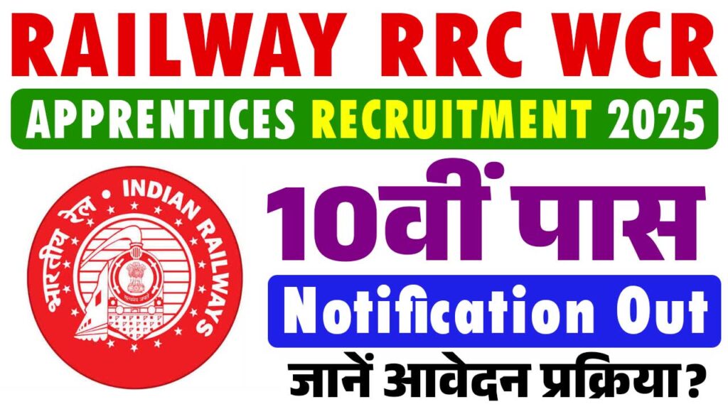 Railway RRC WCR Apprentices Recruitment 2025