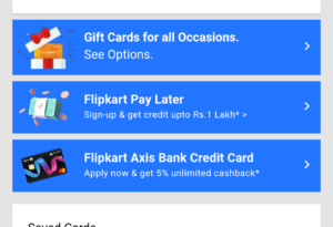 flipkart axis bank credit card