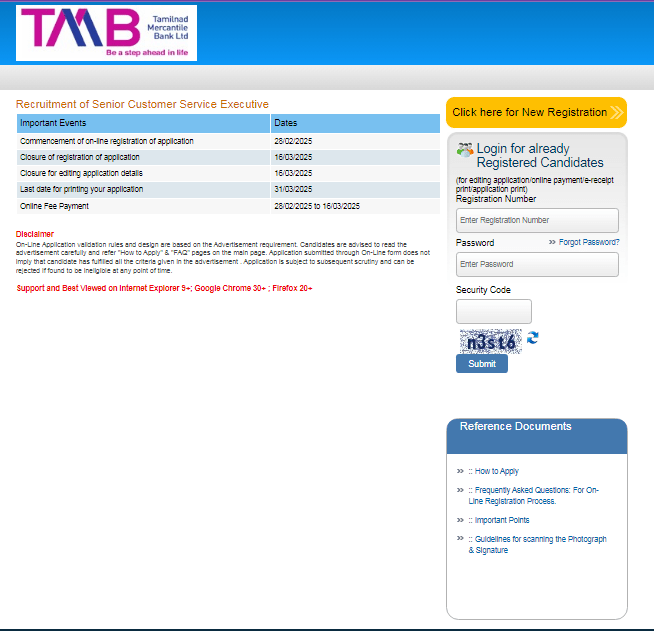 TMB Bank Recruitment 2025