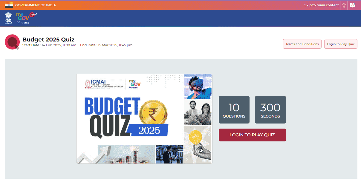 Budget Quiz 2025