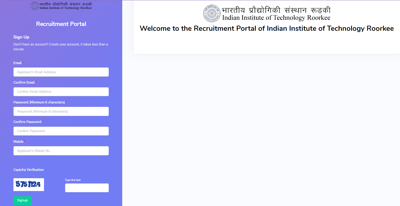 IIT Roorkee Recruitment 2025