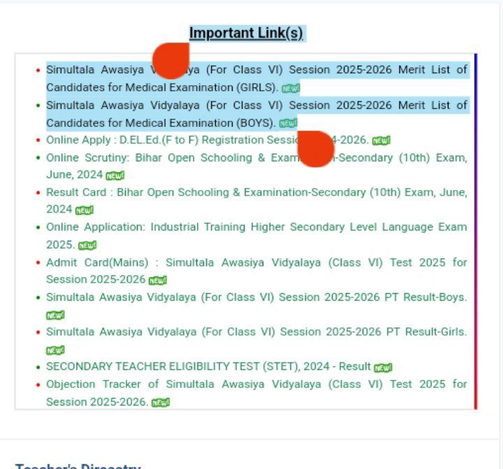 Simultala Awasiya Vidyalaya Simultala Awasiya Vidyalaya Finel Result 2025