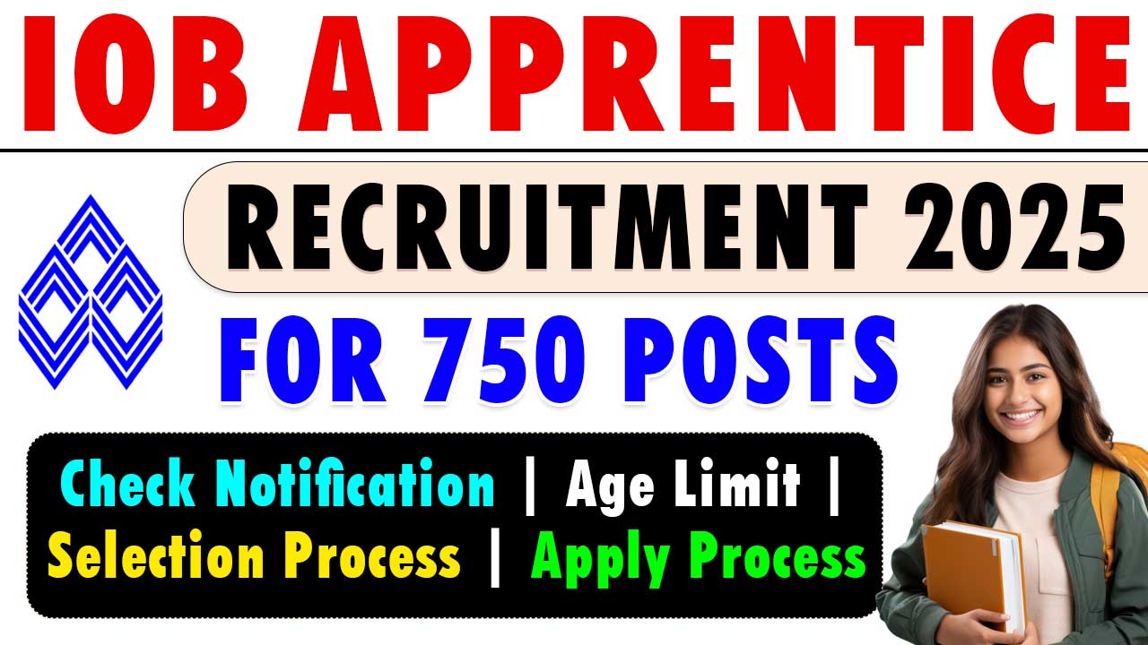 IOB Apprentice Recruitment 2025