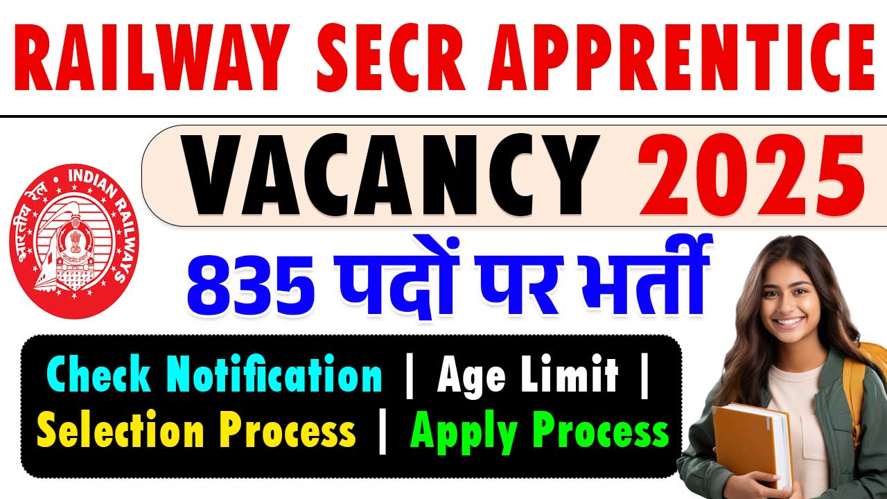 Railway SECR Apprentice Vacancy 2025