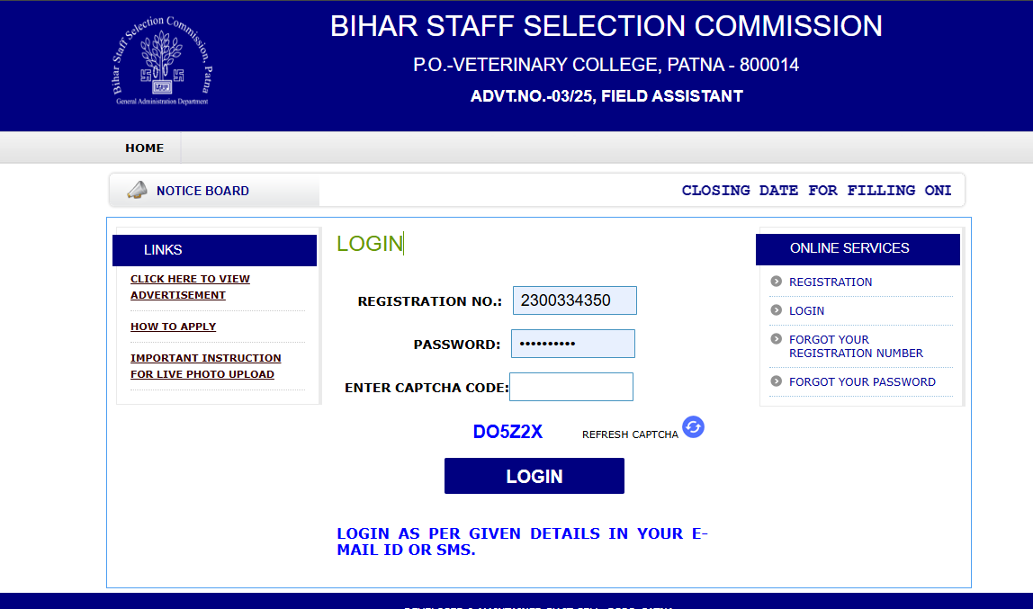 BSSC Laboratory Assistant 2025 Bihar Laboratory Assistant Recruitment 2025