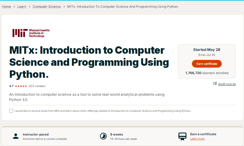 Free Online Coding Courses: घर बैठे कोडिंग सीखना चाहते है तो MIT ...
