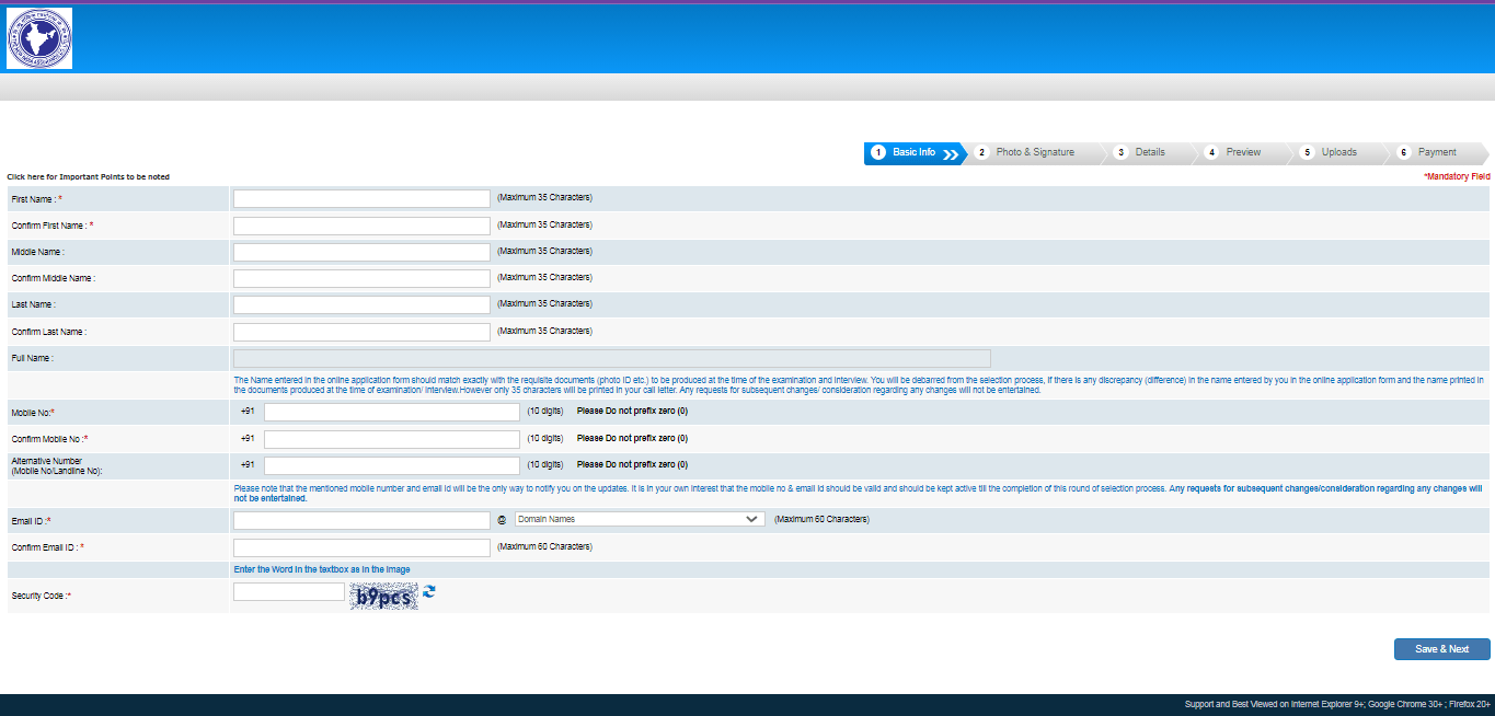 NIACL AO Recruitment 2025 Official Website Screenshot.
