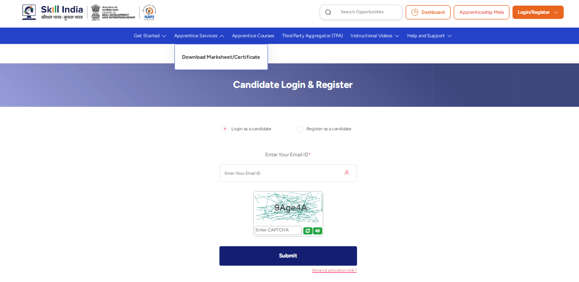 IOCL SR Apprentice Recruitment 2025 Official Website Screenshot.