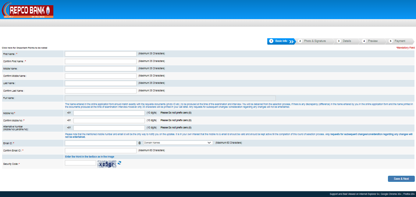 REPCO Bank Clerk Recruitment 2025 REPCO Bank Clerk Recruitment 2025 Official Website Screenshot.