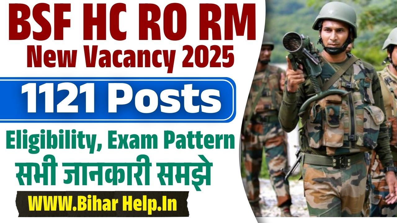 BSF HC RO RM New Vacancy 2025