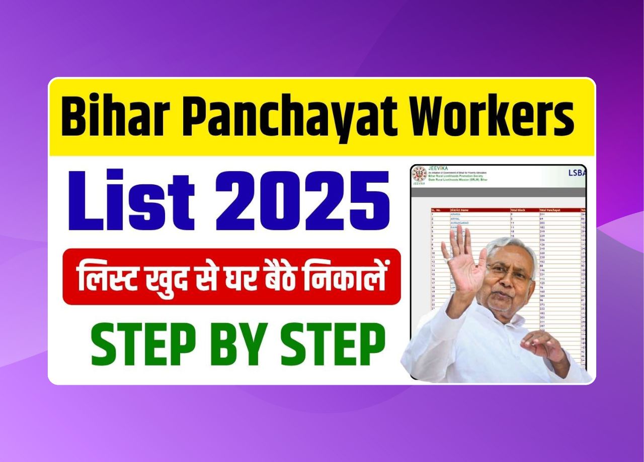 Bihar Panchayat Workers List Kaise Check Kare