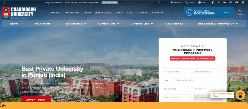 Chandigarh University, Punjab