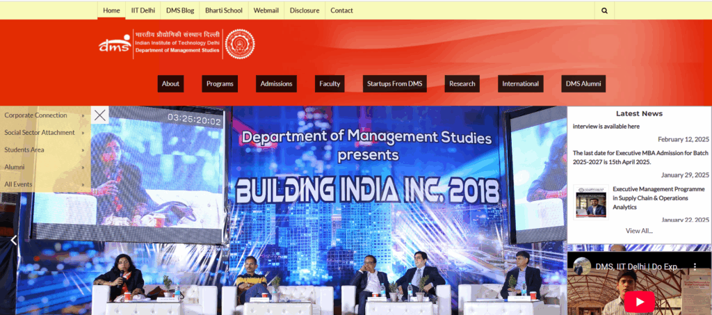 Department of Management Studies, IIT Delhi