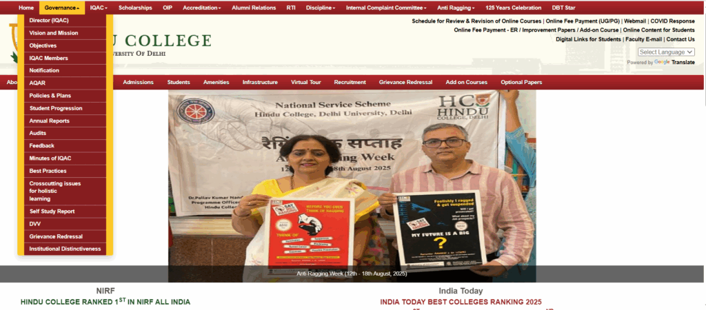 M.A. in Sanskrit Hindu College, New Delhi