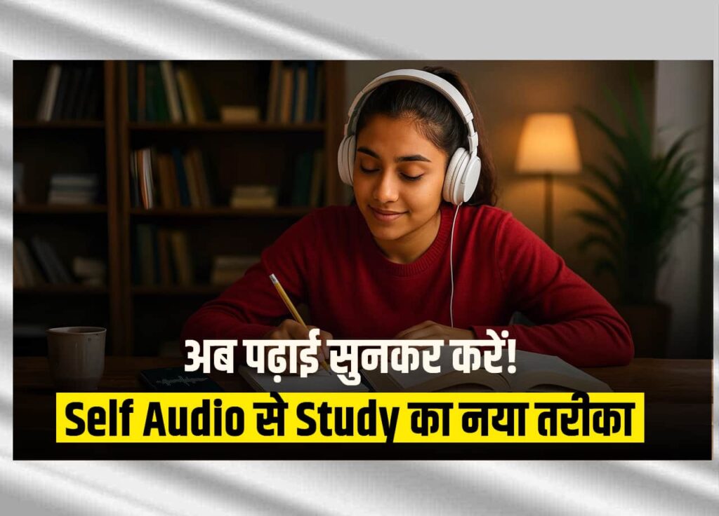 अब पढ़ाई सुनकर करें! Self Audio से Study का नया तरीका