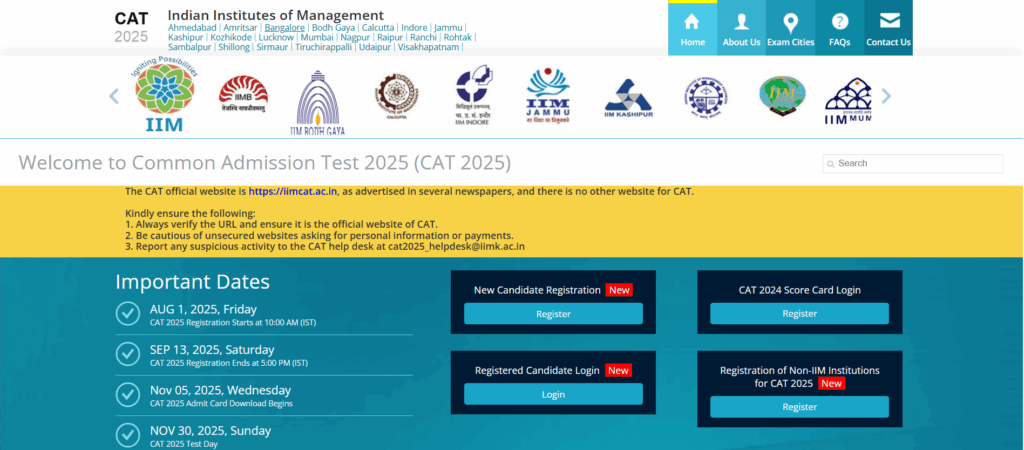 CAT Entrance Exam For MBA in CSR