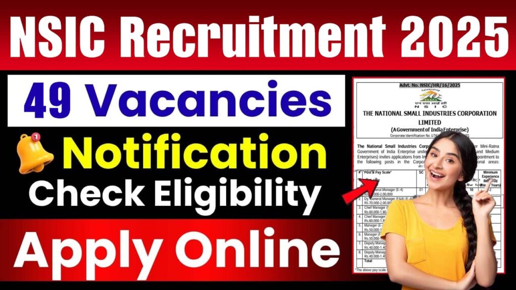 NSIC Recruitment 2025:
