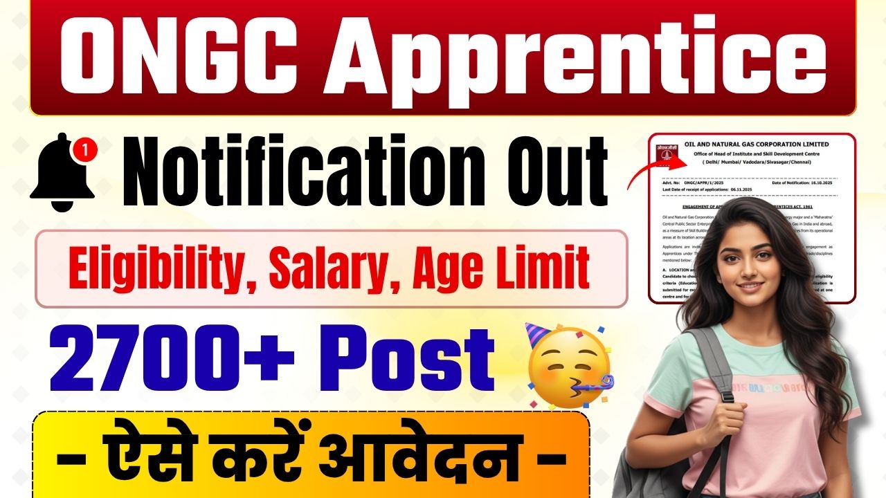 ONGC Apprentice Recruitment 2025
