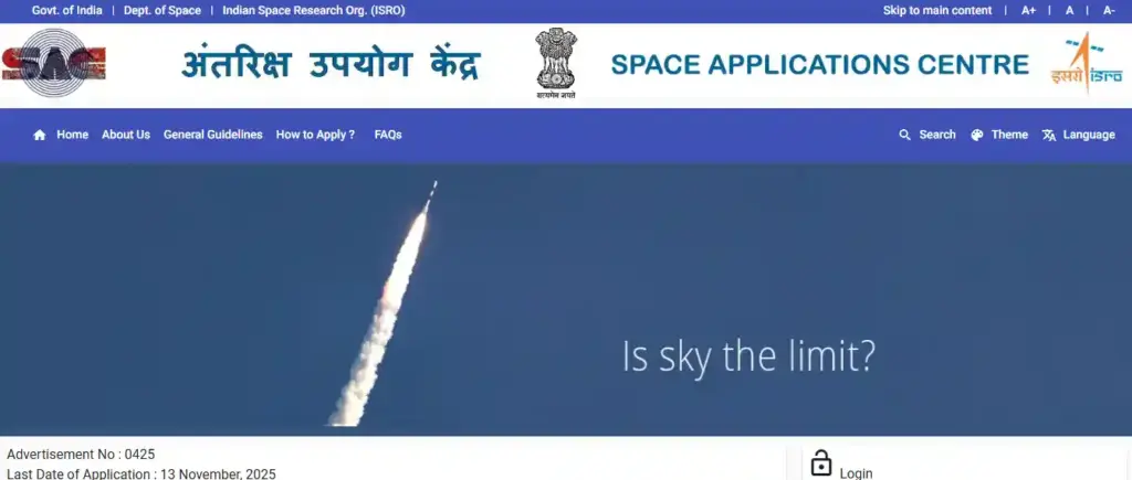 NEEPCO Apprentice Recruitment 2025 Careers.sac for ISRO SAC Recruitment 2025