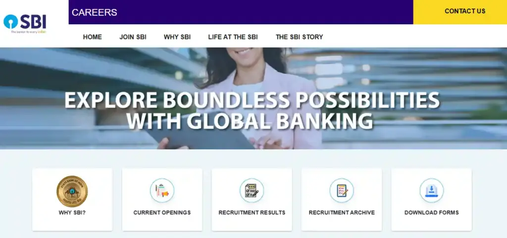Current Openings option for SBI SCO Recruitment 2025