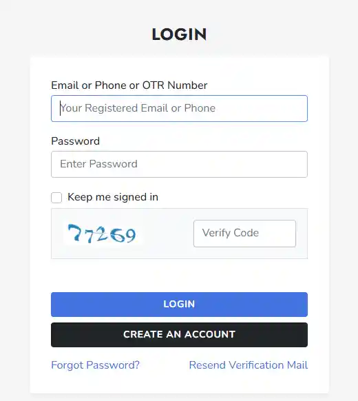 NHAI Recruitment 2025 Login page and registration option for NPSC Recruitment 2025