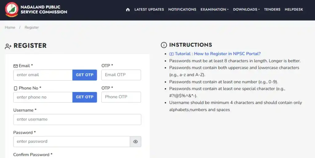 NHAI Recruitment 2025 Registration form for NPSC Recruitment 2025