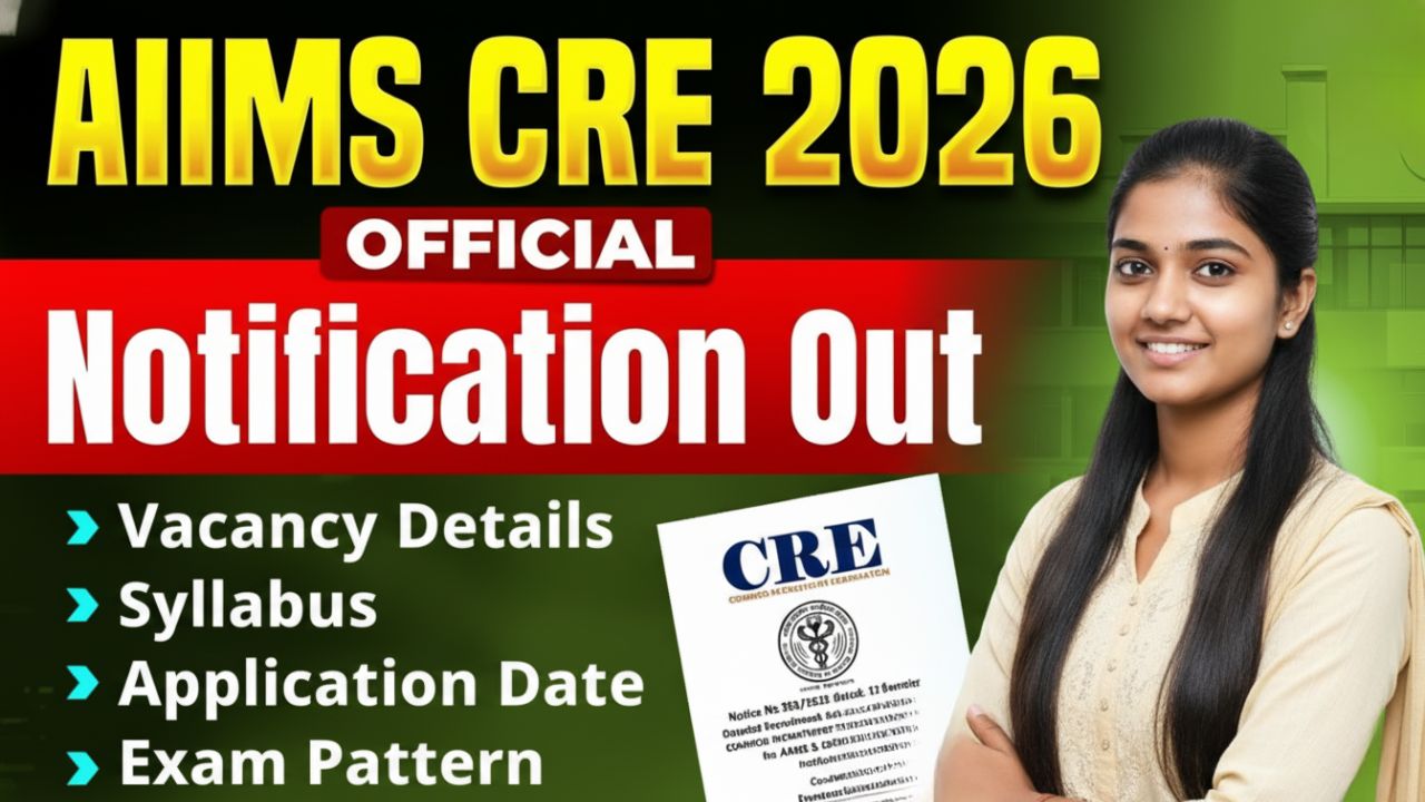 AIIMS CRE-4 Recruitment 2025 AIIMS 4th CRE Group B & C Recruitment 2025