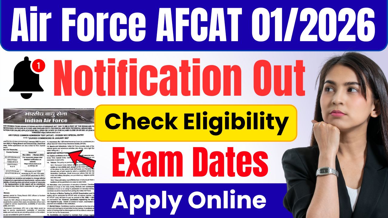 Air Force AFCAT 01/2026 Air Force AFCAT 01/2026