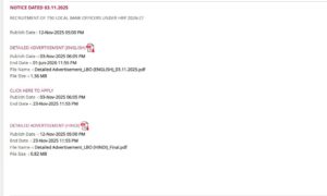 PNB LBO Recruitment 2025 PNB LBO Recruitment 2025