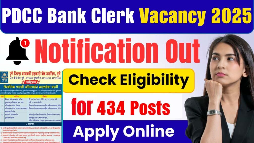 PDCC Bank Clerk Vacancy 2025:
