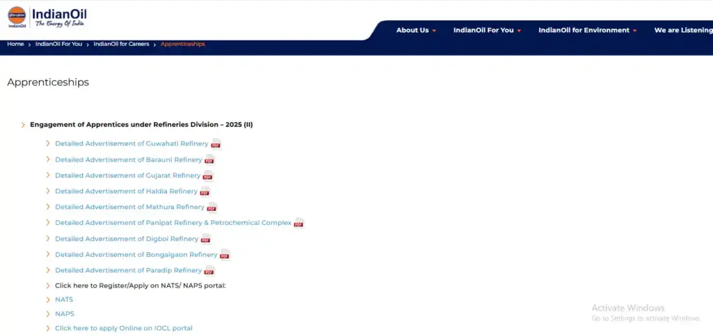 Bihar Board 12th Exam Date 2026 Apply option for IOCL Apprentices Recruitment 2025