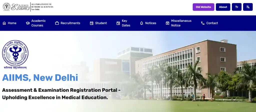 AIIMS CRE-4 Recruitment 2025 Aiimsexams website for AIIMS CRE-4 Recruitment 2025