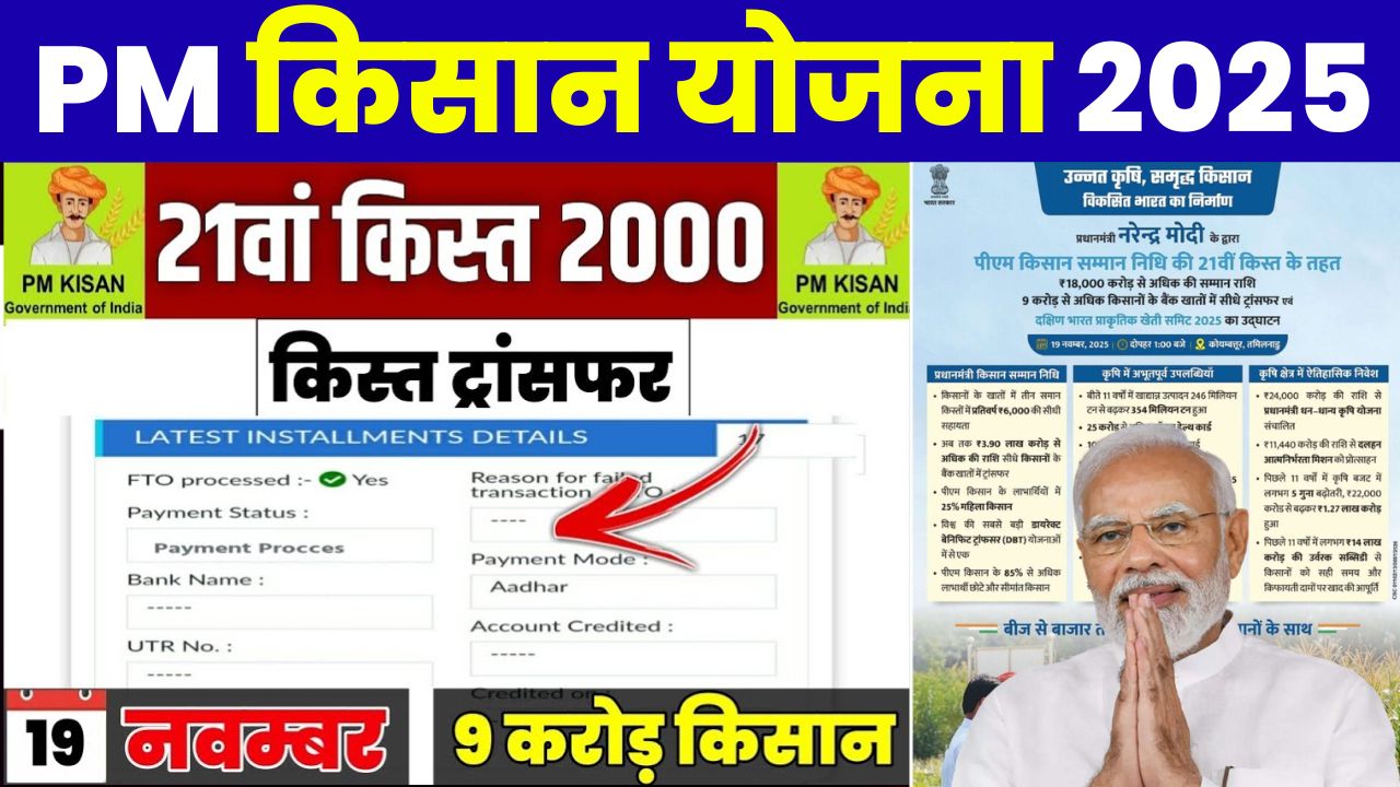 PM Kisan 21st Installment 2025 Released