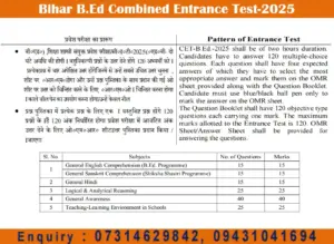 Bihar BEd Syllabus 2026