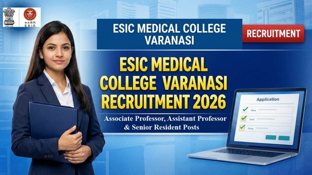 ESIC Medical College Varanasi Recruitment 2026: