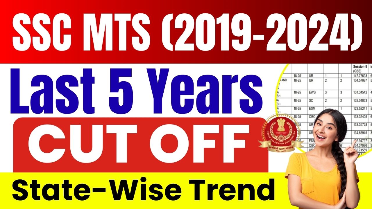 SSC MTS Cut Off Last 5 Years
