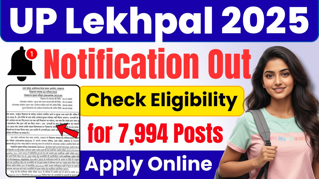 UP Lekhpal Recruitment 2026 UP Lekhpal Recruitment 2026