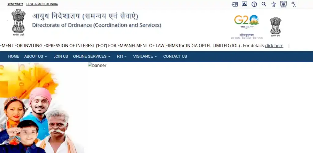 India Optel Project Technician Recruitment 2025 DDPDOO website homepage for India Optel Project Technician Recruitment 2025