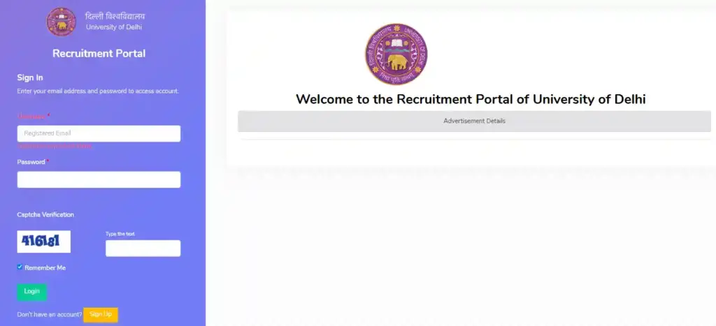 Delhi University Recruitment Portal Satyawati College Non Teaching Recruitment 2025