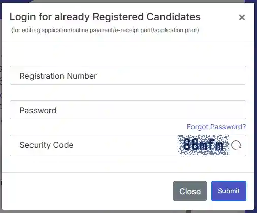 Login option for IOCL Non Executive Recruitment 2026