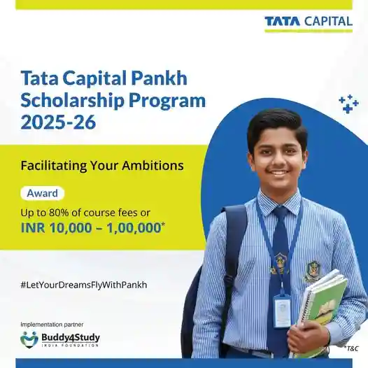 Tata Capital Pankh Scholarship 2025–26