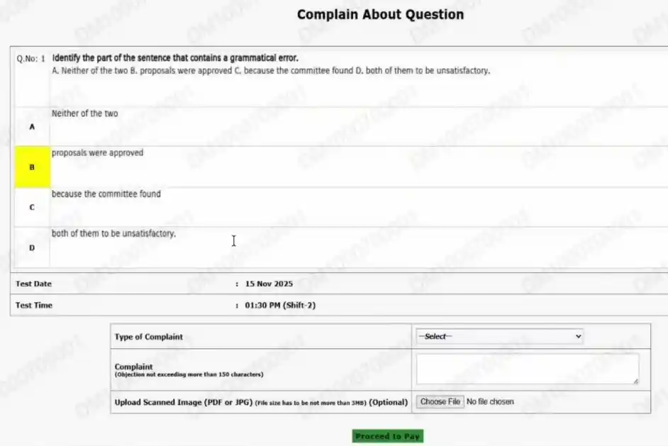 SSC SSC CHSL Tier-I Answer Key 2025