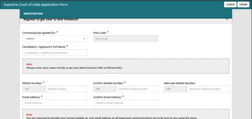 How to Apply Online for Supreme Court Law Clerk Recruitment 2026