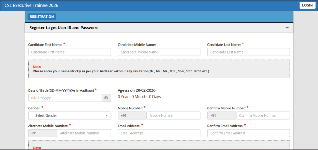 How to Apply for CSL Executive Trainee Recruitment 2026