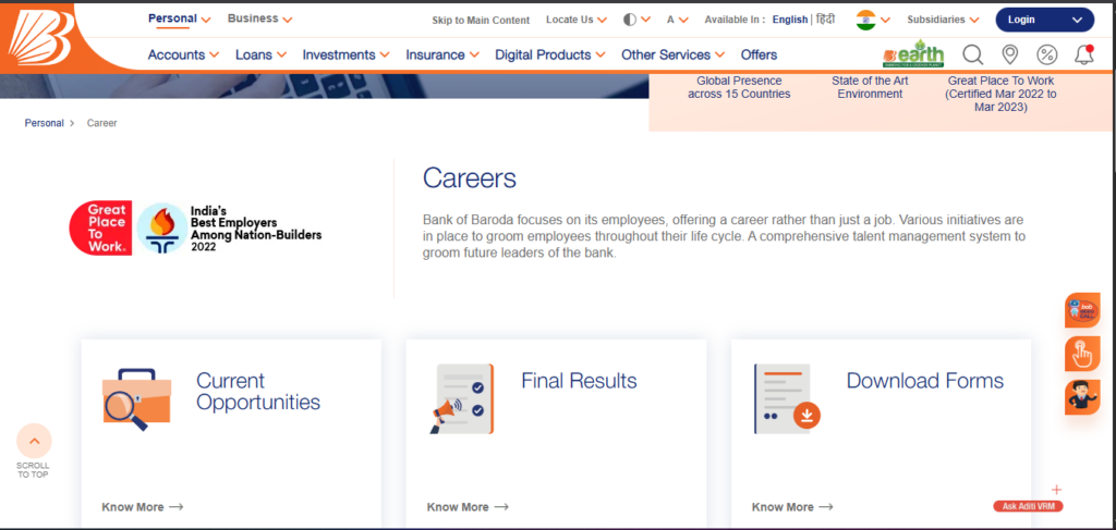 Bank of Baroda IT Manager Recruitment 2026 Apply Online
