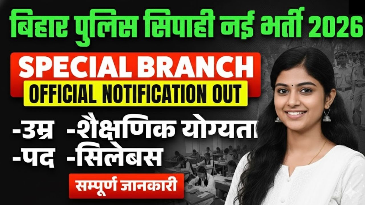 Bihar Police Special Branch Constable Syllabus 2026